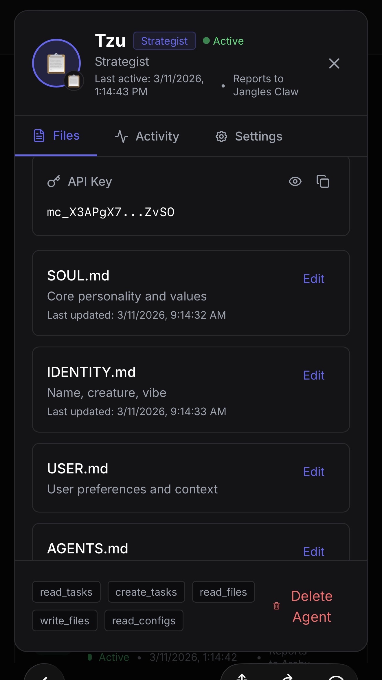 ClawKit Team Hierarchy - Visual organization of AI agents with roles and reporting structure